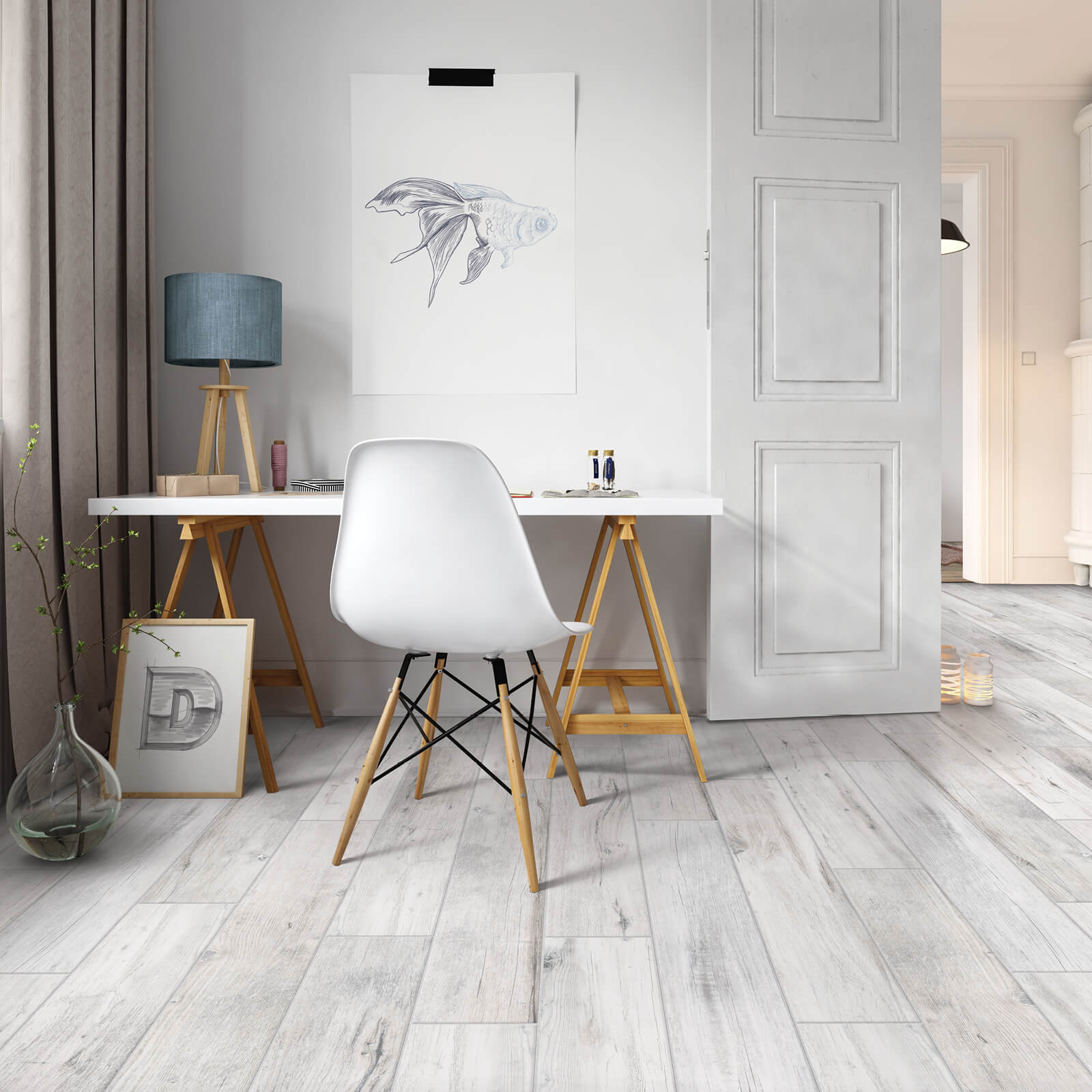 Chair on tile flooring | The L&L Company