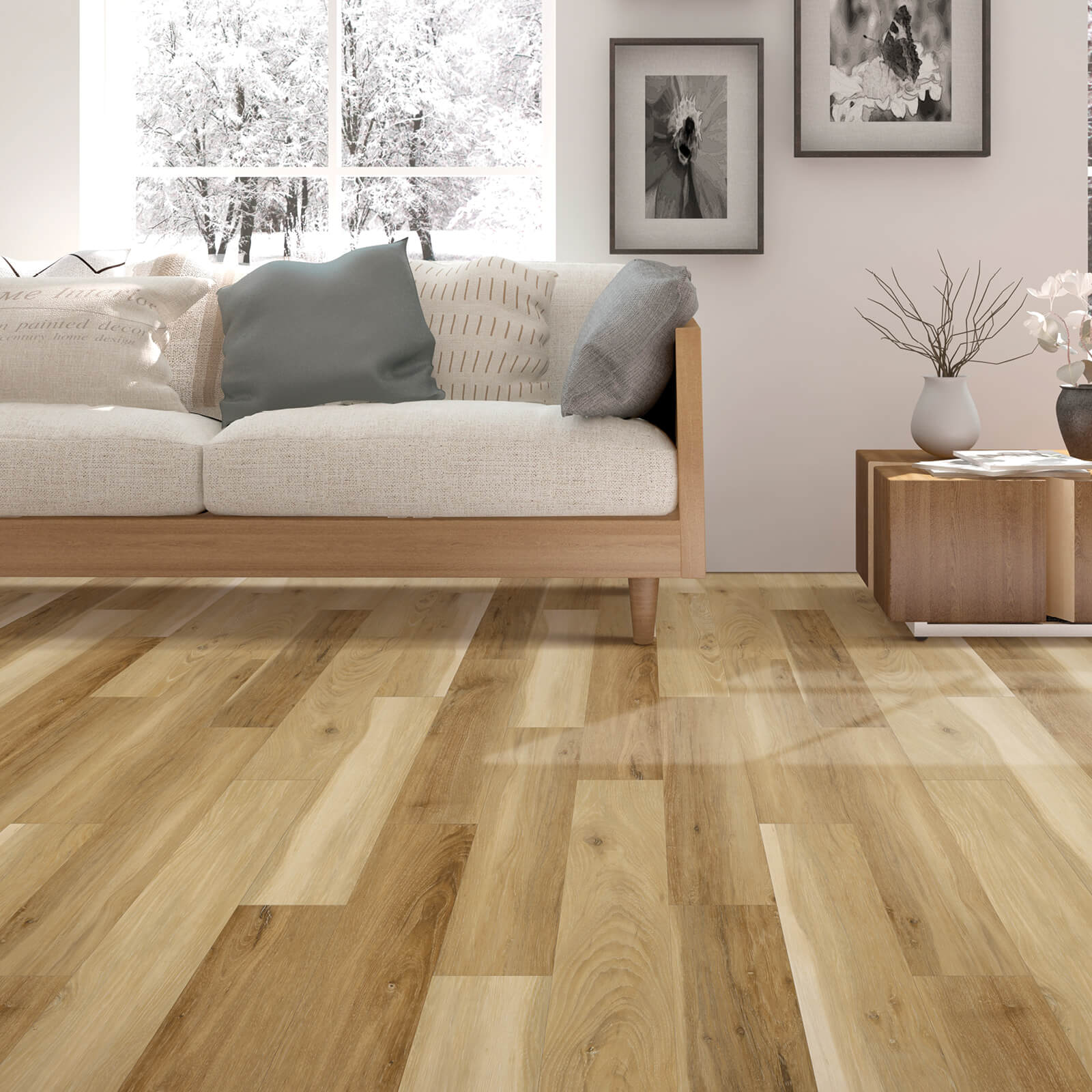Living room laminate flooring | The L&L Company