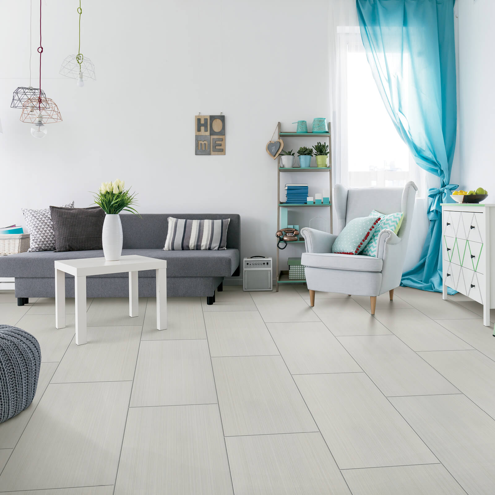Living room tile flooring | The L&L Company