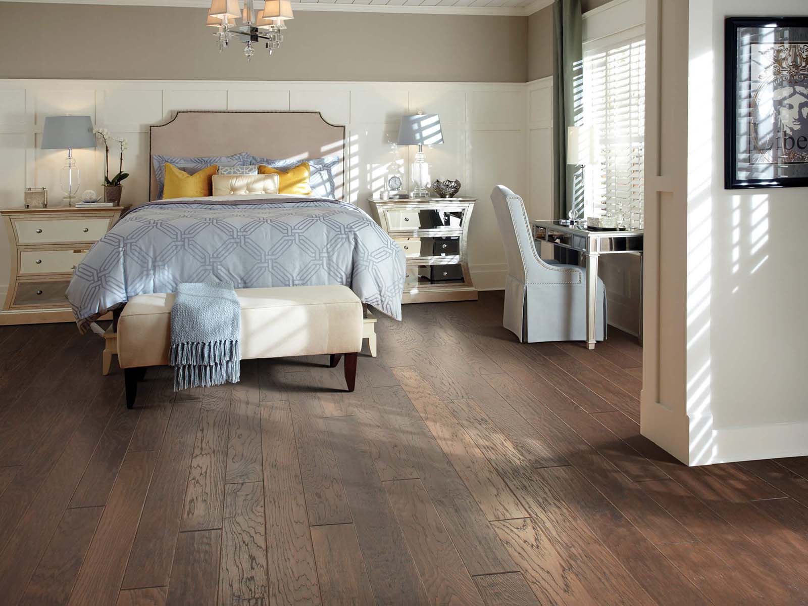 Hardwood flooring in bedroom | The L&L Company