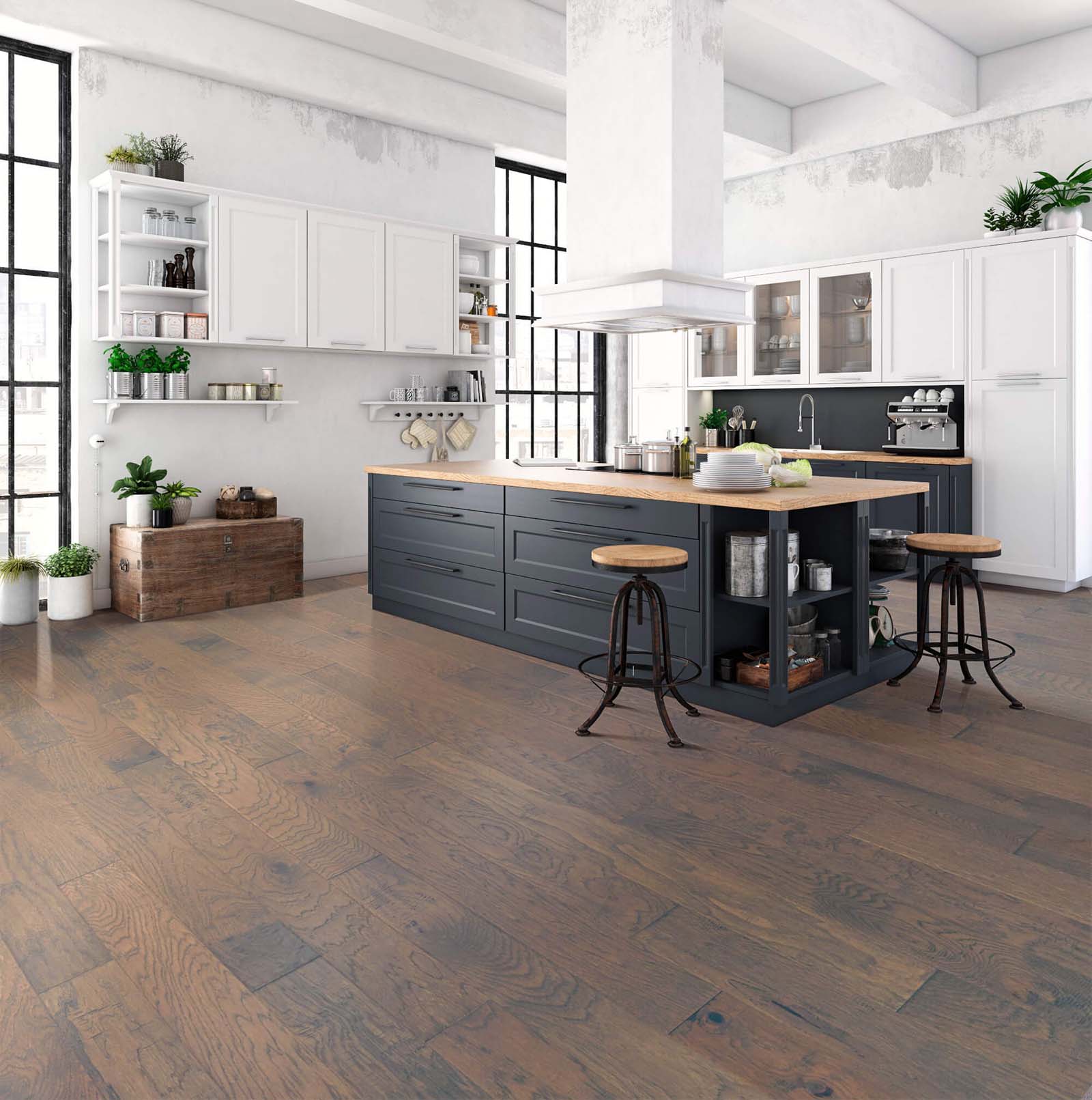 Hardwood flooring in kitchen | The L&L Company