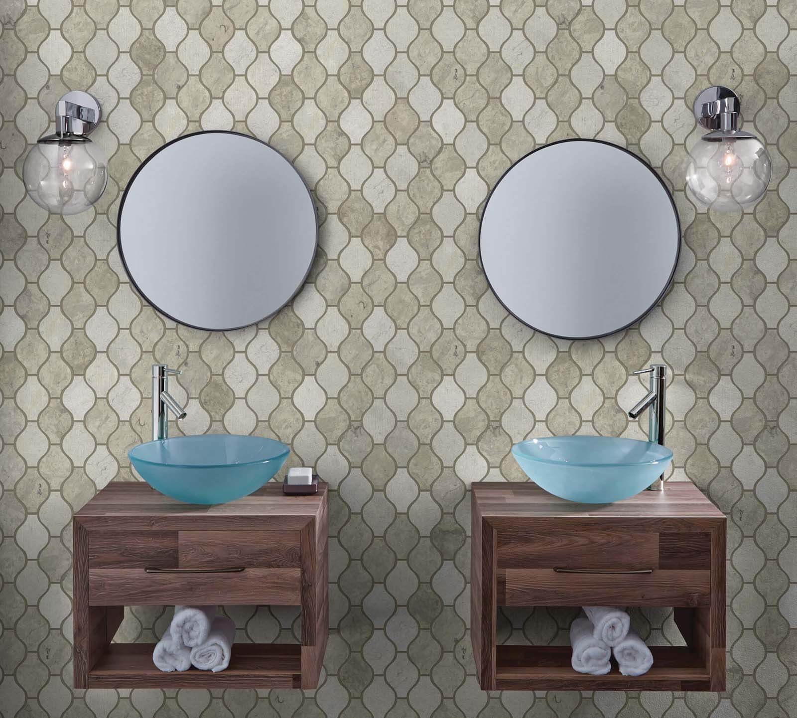 Bathroom sink with mirror | The L&L Company