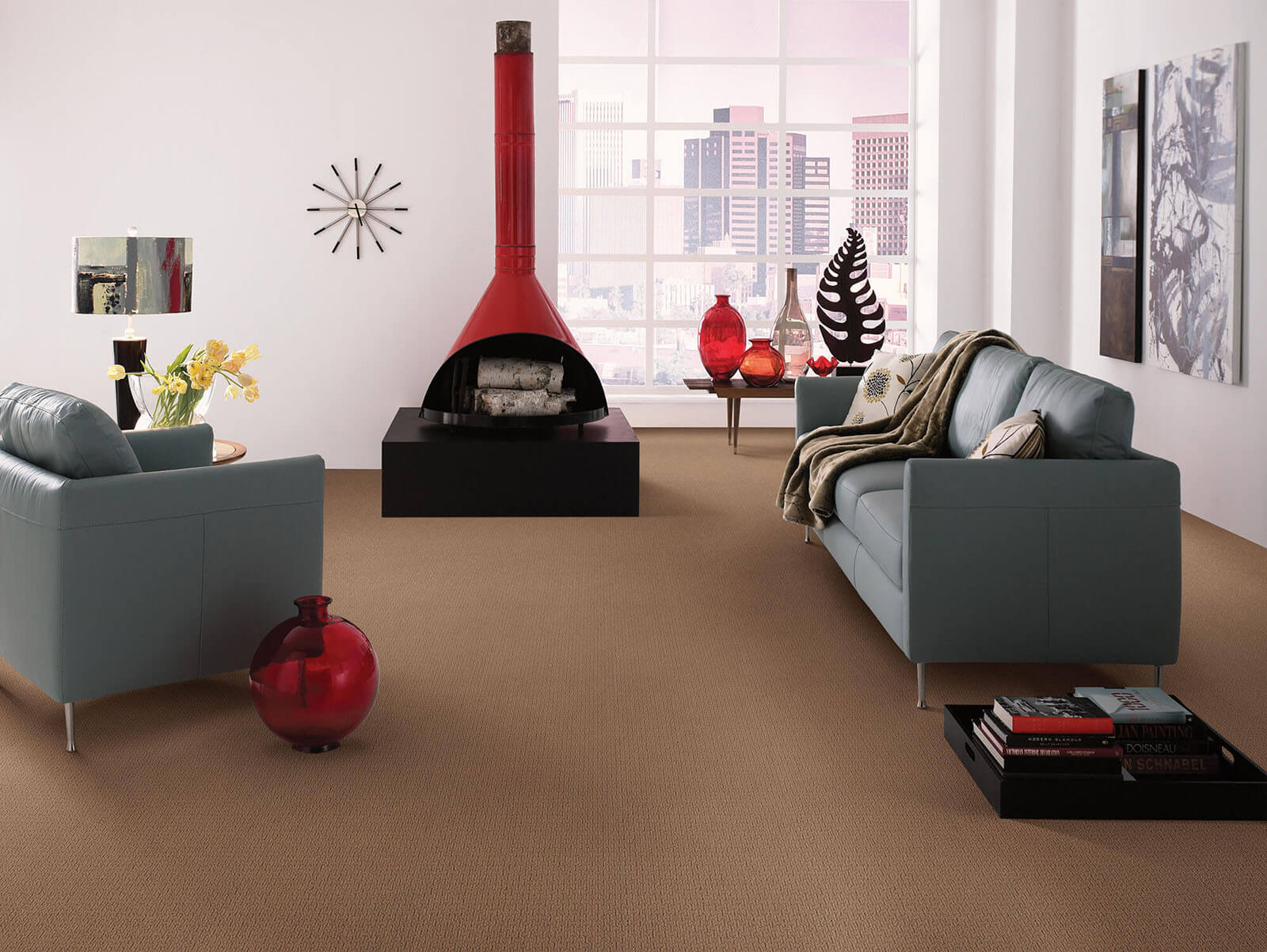 Carpet flooring in living room | The L&L Company