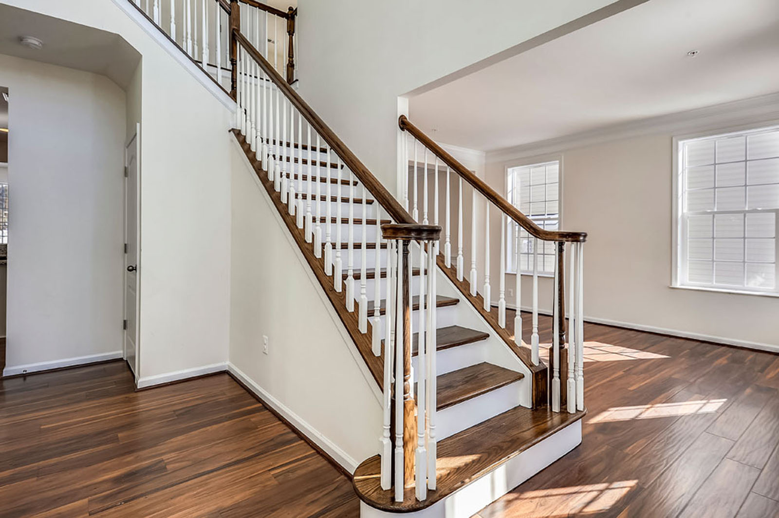 Hardwood installed on stairs | The L&L Company