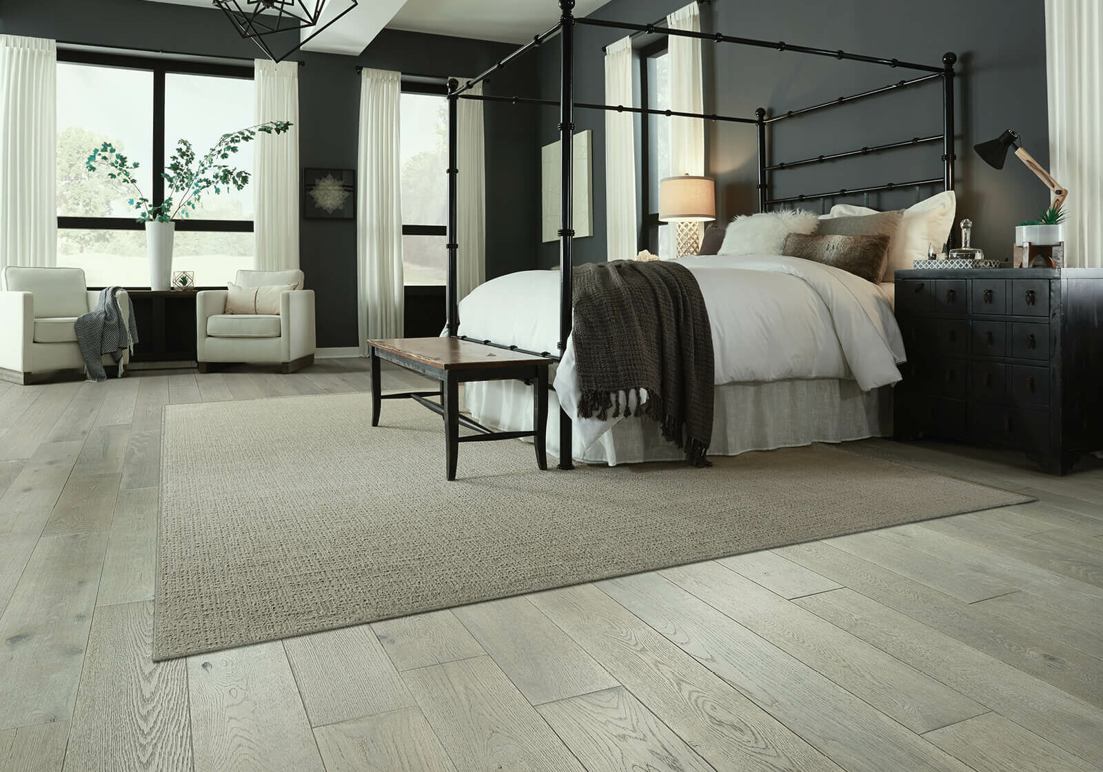 Spacious bedroom flooring | The L&L Company