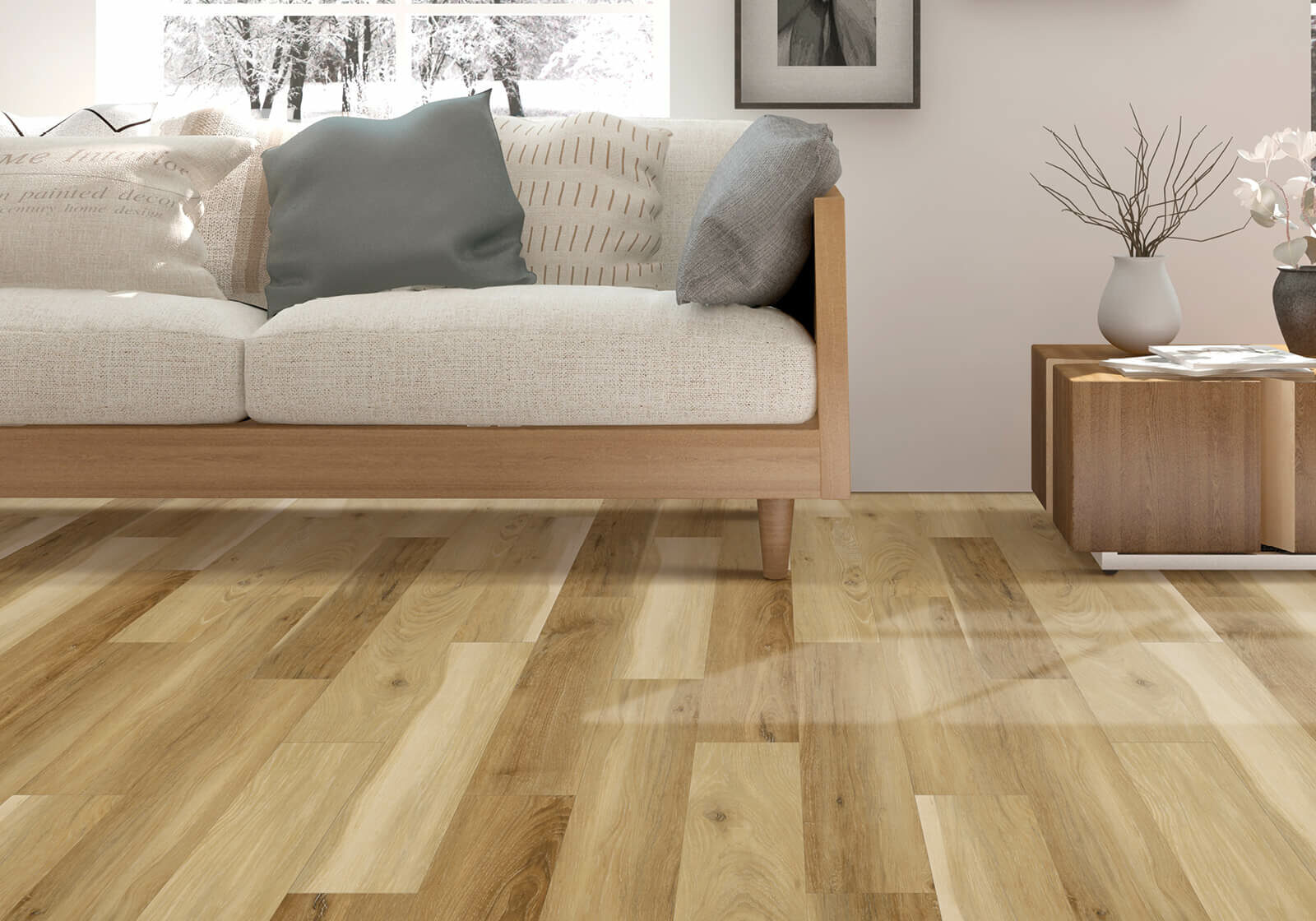 Living room laminate flooring | The L&L Company